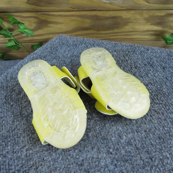 H&M Girls Gladiator Sz T 2.5 Medium Yellow Synthetic Hook &‎ Loop - Picture 7 of 7